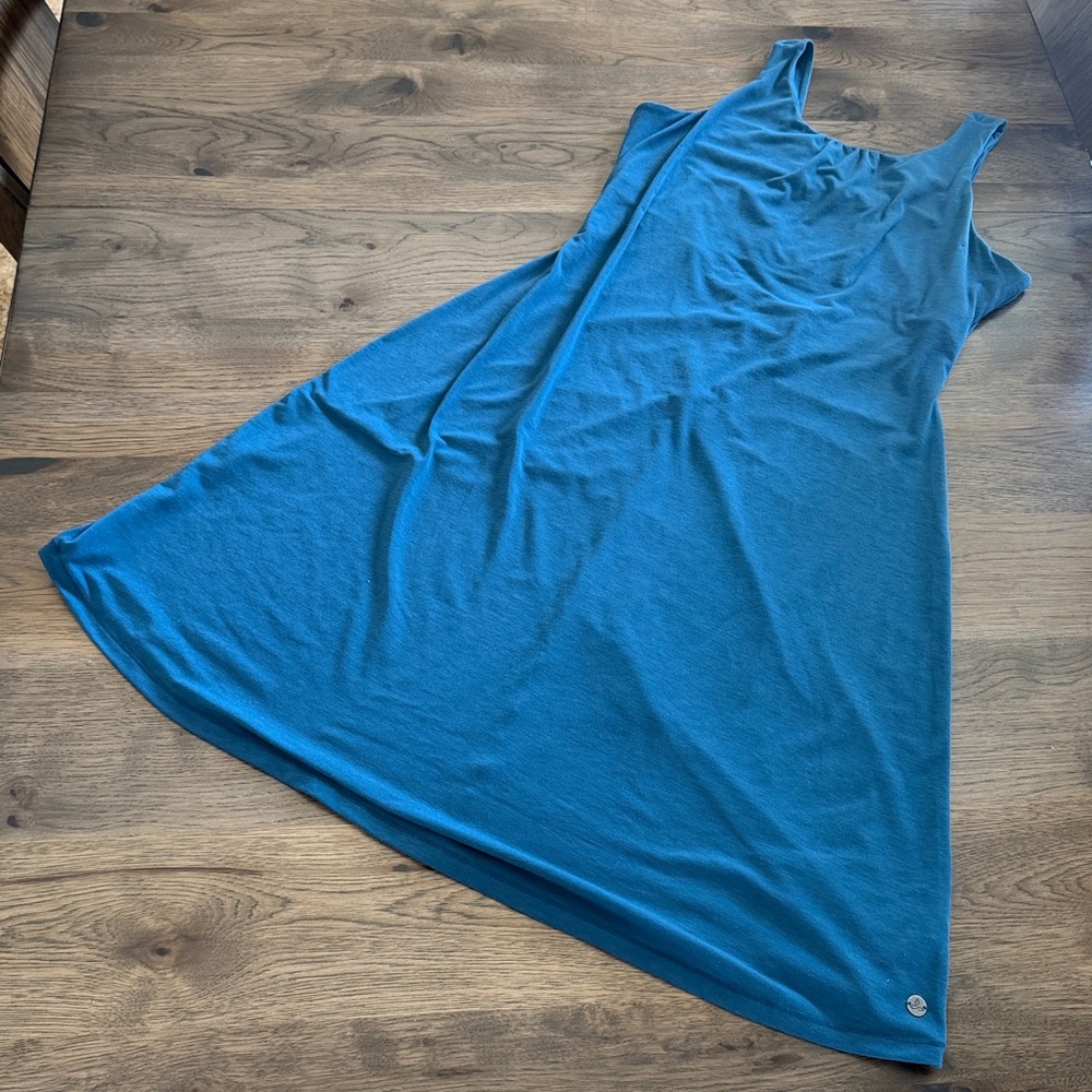 Prana Women's Large Dark Tealish Blue Dress - Picture 7 of 15